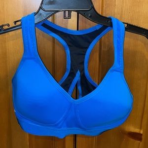 Lolë Sports Bra in Blue; Size Medium